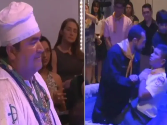 El padre del santo se convirtió tras acudir a la iglesia para intentar impedir el bautismo de su hijo
