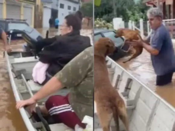 Padre e hijo cristianos utilizan un barco familiar para rescatar a cientos de personas en RS
